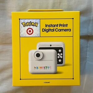 Pokemon X Target Instant Print Digital Camera Yellow 48MP 1080p 2.4in IN HAND